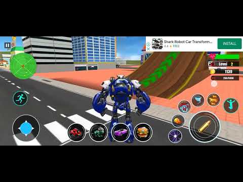Multi Robot Transforming Games 2023: Blue Lion Tank Car Robot Part2 - Android iOS Gameplay