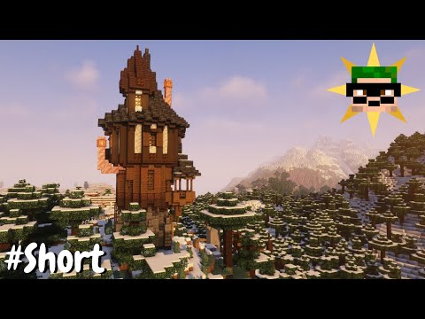 Peeporp - Minecraft: Fantasy Wizard Tower Timelapse #Short