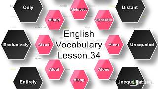 English Vocabulary - Lesson 34 | Alternative, Alphabetized, Alpine, Alternating, Along | Synonyms