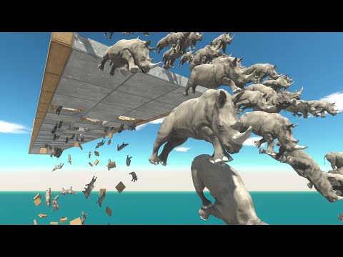 The Broken Bridge Challenge - Animal Revolt Battle Simulator