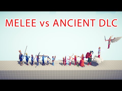 MELEE Team vs ANCIENT DLC Team - Totally Accurate Battle Simulator TABS