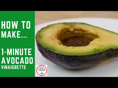 How to make AVOCADO VINAIGRETTE in 1 MINUTE! Quick and easy avocado snack [EFC 5]