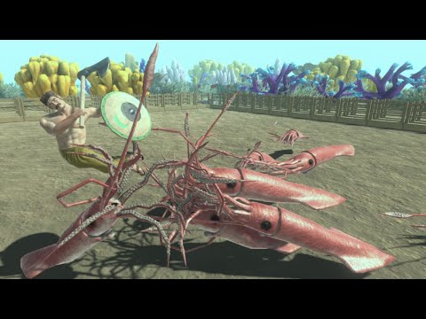 SQUID SWARM vs ALL UNITS Animal Revolt Battle Simulator