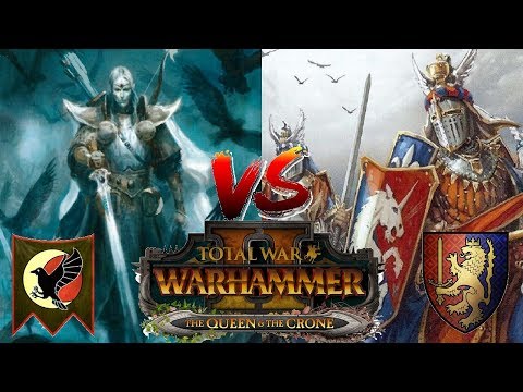 High Elves vs Bretonnia | Total War Warhammer 2 - The Queen &  The Crone DLC