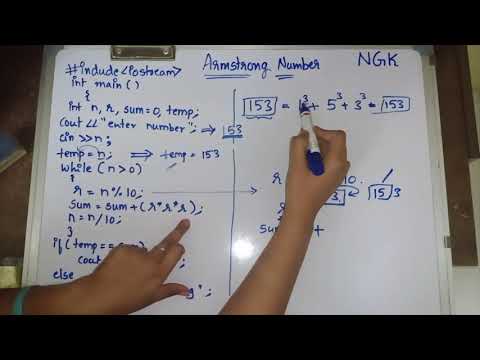 Armstrong Number Explained In Cpp Computerlanguage Cpp Coding Programming Armstrongnumber
