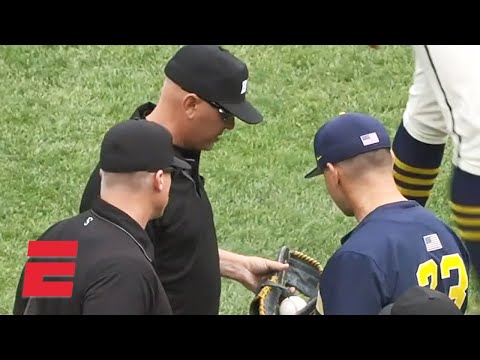Michigan's Willie Weiss ejected for sticky substance on glove | NCAA on ESPN