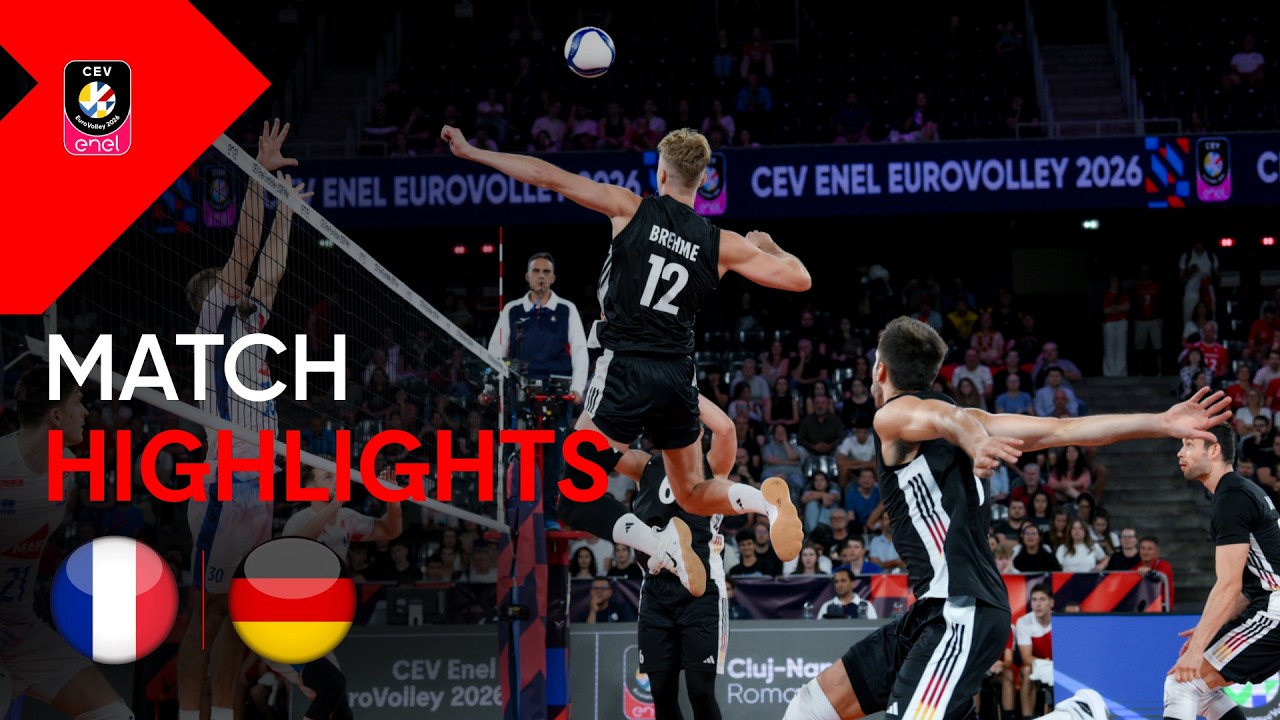 Highlights | France vs. Germany | CEV Enel EuroVolley 2026 | Men