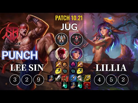 SB Punch Lee Sin vs Lillia Jungle - KR Patch 10.21