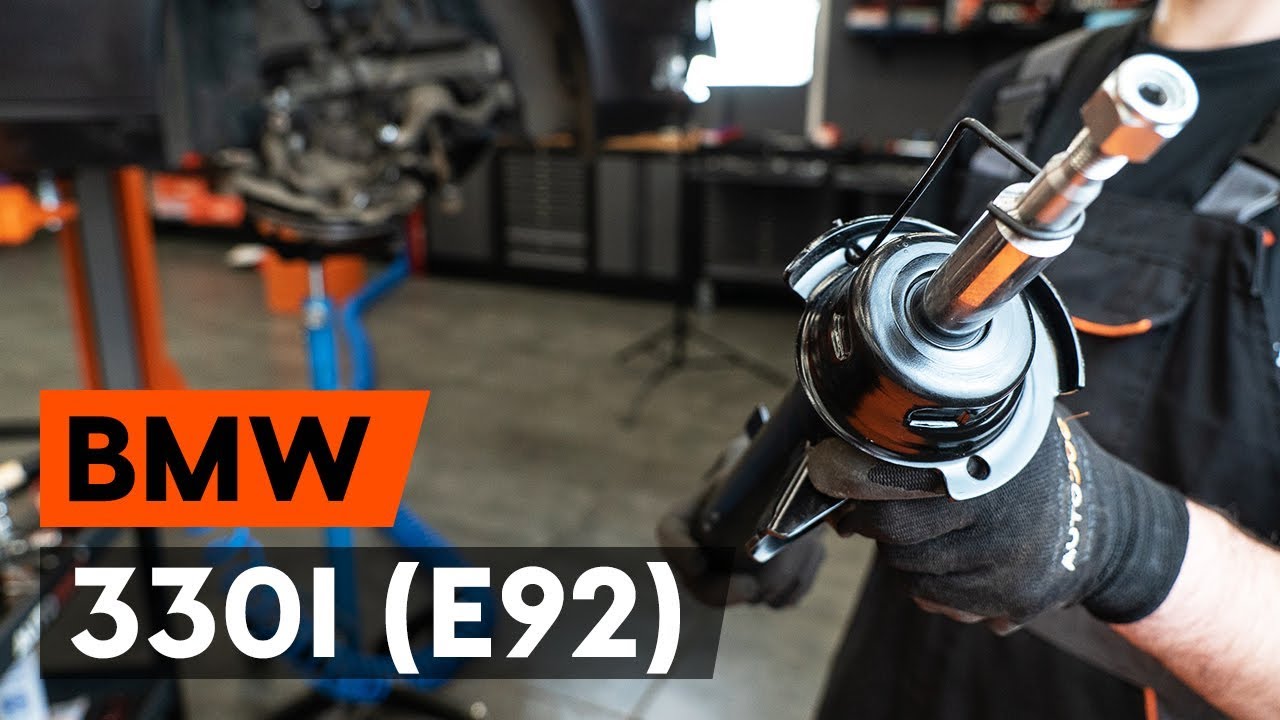 Cómo cambiar: amortiguador telescópico de la parte delantera - BMW E92 | Guía de sustitución