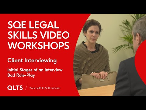 Preview - Client Interviewing - Initial Stages of an Interview - Bad Role Play