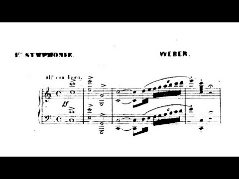 Carl Maria von Weber – Symphony No.1, in C major