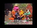 Barney BJ Riff And Baby Bop With A Person In A Wheelchair On Set Of The Episode