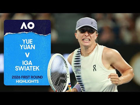 Yue Yuan v Iga Swiatek Highlights | Australian Open 2026 First Round