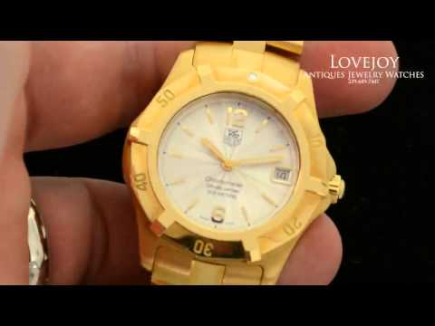 Tag Heuer 2000 Exclusive Automatic 18k Solid Gold Discontinued WN5140 Mens Watch