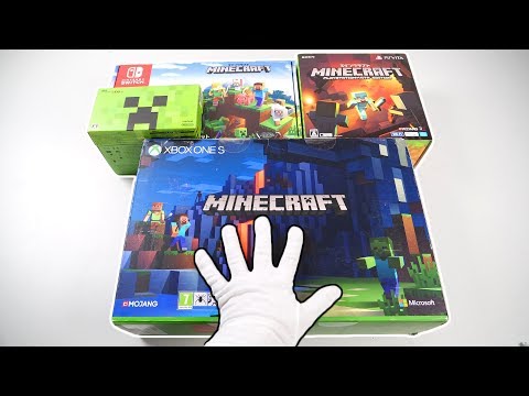 TheRelaxingEnd - The Ultimate MINECRAFT Consoles Unboxing (Xbox One, Nintendo Switch, PlayStation Vita, 2DS XL)