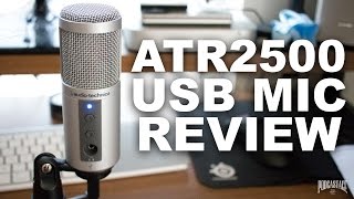 Video thumbnail for Audio-Technica ATR2500-USB Mic Review / Test by Podcastage