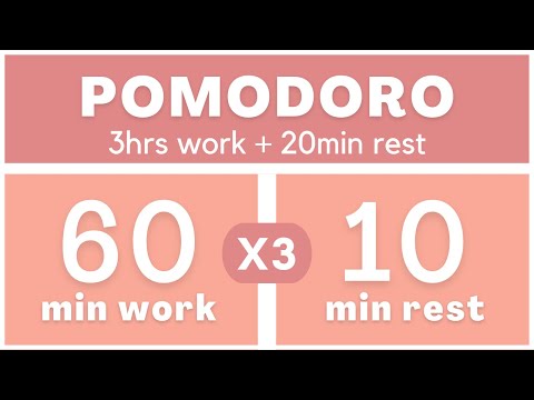 Técnica Pomodoro 60/10 - Pomodoro Timer