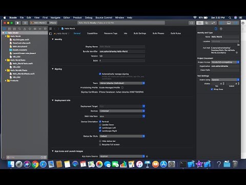 Create Xcode 10 iOS Project