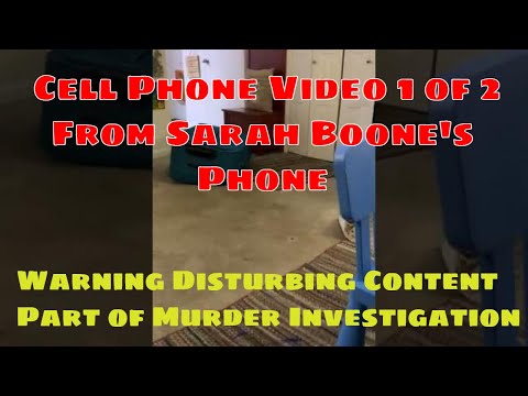 Sarah Boone Cell Phone Video 1 of Suitcase Murder