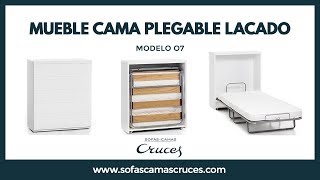 Cómoda con cama plegable. ¡Ahorro de espacio y muy discreta!