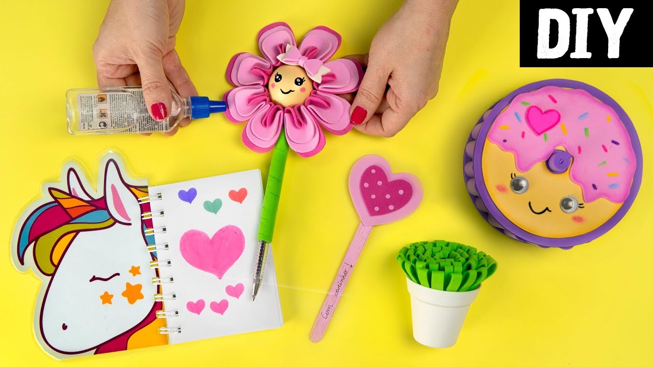 6 DIYS FÁCEIS e BARATOS 💰🌸 Dicas para Presentear 💟 Especial Dia dos Professores