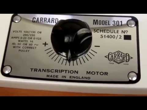 Garrard 301 Pearl Azure Special Edition Speed Testing