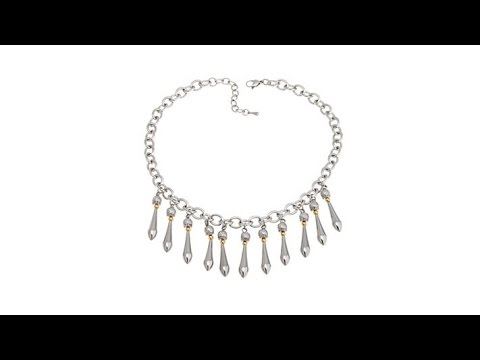 Emma Skye 2Tone TeardropShaped Necklace