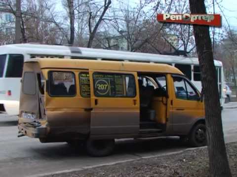 В Самаре маршрутка столкнулась с трамваем (видео)