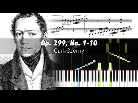 Czerny - School of Velocity I - Piano Tutorial with Sheet Music