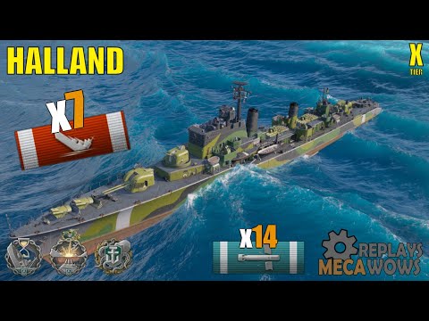 Halland 7 Kills & 147k Damage | World of Warships Gameplay