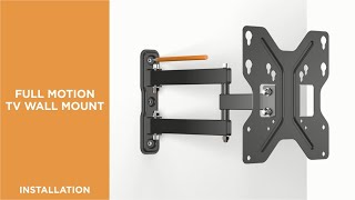 How to Install Full-motion TV Wall Mount - LDA11-223