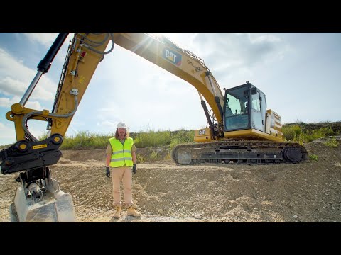 Integrierte Aushubfunktion Cat Kettenbagger 320 –Tech Talk mit Besi