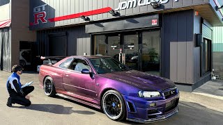 HE WAITED 5 YEARS?! Story of Alex @LAMBOJESUS and his midnight purple III GT-R R34 VSPEC!