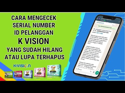 How to Check K Vision Customer ID / SN That Has Been Lost or Forgotten or Deleted