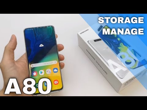How to manage storage / clean storage on Samsung A80
