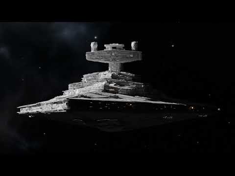 Imperial Star Destroyer Hyperspace Arrival - Blender Test