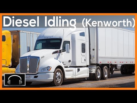 ►10 Hours of Diesel Truck Idling | White Kenworth | Semi Truck Sounds | Engine Sounds ASMR
