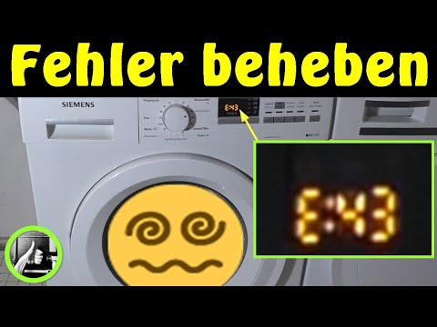 Fehlercode E43 bei Siemens Waschmaschine beheben ✅ Fehler E:43 bei Waschmaschine beheben #diy