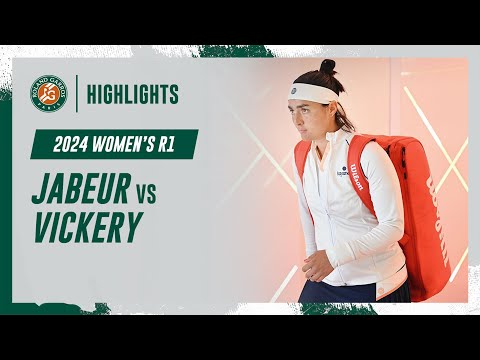 Jabeur vs Vickery Round 1 Highlights | Roland-Garros 2024