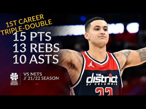 Kyle Kuzma 15 pts 13 rebs 10 asts vs Nets 21/22 season