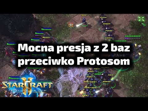 Mocna presja z 2 baz i przejście w 3 - Terran poradnik - 2 base pressure into 3 base macro TvP #6
