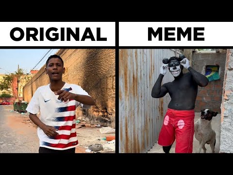 MC Menor jp Menina De Vermelho / Original vs Meme