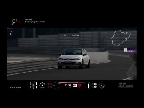 Simulating VW GTI Clubsport N'Ring Lap 7:47