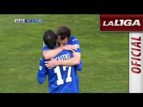 Gol de Diego Castro (2-1) en el Getafe CF - Celta de Vigo  - HD