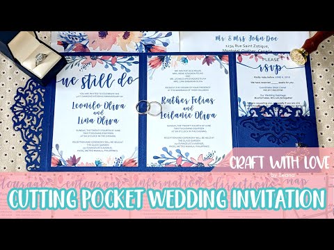 How to Cut Intricate Wedding Invitation Pocket using...