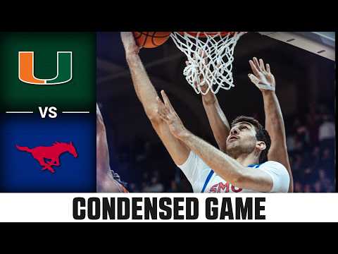 Miami vs. SMU Condensed Game | 2025-26 ACC Men's Basketball