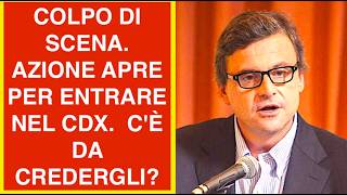 COLPO DI SCENA. AZIONE APRE PER ENTRARE NEL CDX.  C'È DA CREDERGLI?