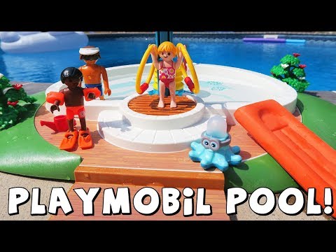 Playmobil Water Play Swimming Pool Playset Unboxing - The Amy Jo Show DCTC