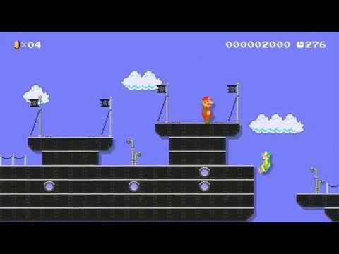 Super Mario Maker Levels: "Hammer Bros Airships"