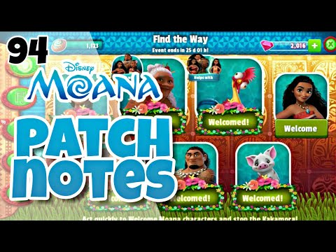 Disney magic kingdoms part 94 moana Patch notes (Catch the play).